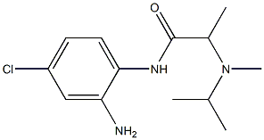 N-(2-amino-4-chlorophenyl)-2-[isopropyl(methyl)amino]propanamide Struktur