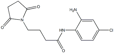 N-(2-amino-4-chlorophenyl)-4-(2,5-dioxopyrrolidin-1-yl)butanamide Struktur