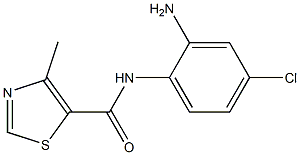 N-(2-amino-4-chlorophenyl)-4-methyl-1,3-thiazole-5-carboxamide Struktur