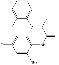 N-(2-amino-4-fluorophenyl)-2-(2-methylphenoxy)propanamide Struktur