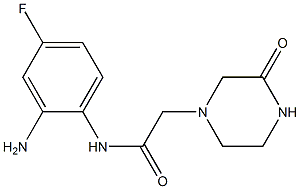 N-(2-amino-4-fluorophenyl)-2-(3-oxopiperazin-1-yl)acetamide Struktur