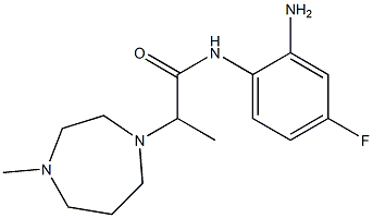 N-(2-amino-4-fluorophenyl)-2-(4-methyl-1,4-diazepan-1-yl)propanamide Struktur