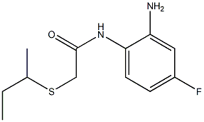 N-(2-amino-4-fluorophenyl)-2-(butan-2-ylsulfanyl)acetamide Struktur