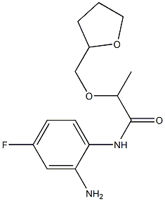 N-(2-amino-4-fluorophenyl)-2-(oxolan-2-ylmethoxy)propanamide Struktur