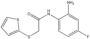 N-(2-amino-4-fluorophenyl)-2-(thiophen-2-ylsulfanyl)acetamide Struktur