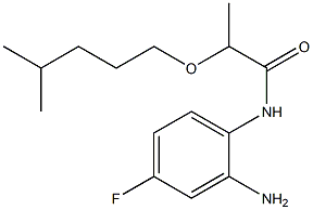 N-(2-amino-4-fluorophenyl)-2-[(4-methylpentyl)oxy]propanamide Struktur