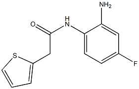 N-(2-amino-4-fluorophenyl)-2-thien-2-ylacetamide Struktur