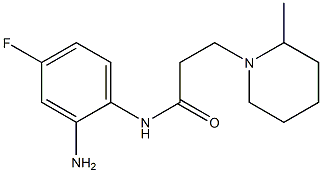 N-(2-amino-4-fluorophenyl)-3-(2-methylpiperidin-1-yl)propanamide Struktur