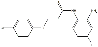 N-(2-amino-4-fluorophenyl)-3-(4-chlorophenoxy)propanamide Struktur