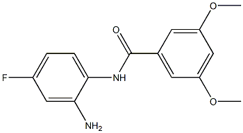 N-(2-amino-4-fluorophenyl)-3,5-dimethoxybenzamide Struktur