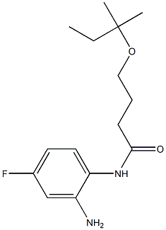 N-(2-amino-4-fluorophenyl)-4-[(2-methylbutan-2-yl)oxy]butanamide Struktur