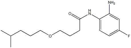 N-(2-amino-4-fluorophenyl)-4-[(4-methylpentyl)oxy]butanamide Struktur