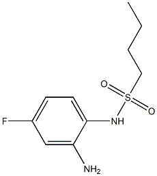 N-(2-amino-4-fluorophenyl)butane-1-sulfonamide Struktur