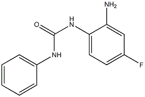 N-(2-amino-4-fluorophenyl)-N'-phenylurea Struktur