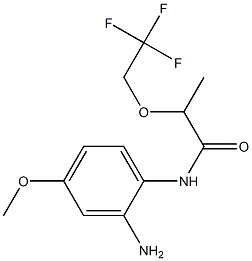 N-(2-amino-4-methoxyphenyl)-2-(2,2,2-trifluoroethoxy)propanamide Struktur