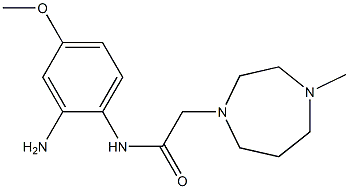 N-(2-amino-4-methoxyphenyl)-2-(4-methyl-1,4-diazepan-1-yl)acetamide Struktur