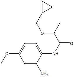 N-(2-amino-4-methoxyphenyl)-2-(cyclopropylmethoxy)propanamide Struktur