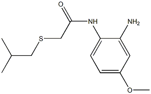 N-(2-amino-4-methoxyphenyl)-2-[(2-methylpropyl)sulfanyl]acetamide Struktur