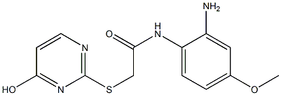 N-(2-amino-4-methoxyphenyl)-2-[(4-hydroxypyrimidin-2-yl)sulfanyl]acetamide Struktur