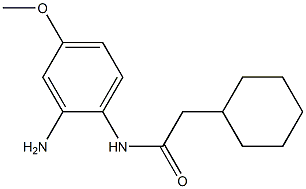 N-(2-amino-4-methoxyphenyl)-2-cyclohexylacetamide Struktur