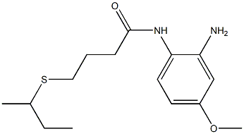 N-(2-amino-4-methoxyphenyl)-4-(butan-2-ylsulfanyl)butanamide Struktur