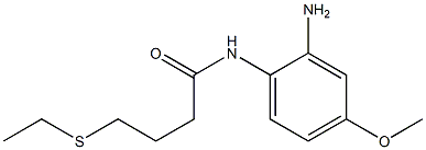 N-(2-amino-4-methoxyphenyl)-4-(ethylsulfanyl)butanamide Struktur