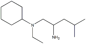 N-(2-amino-4-methylpentyl)-N-ethylcyclohexanamine Struktur