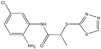 N-(2-amino-5-chlorophenyl)-2-(1,3,4-thiadiazol-2-ylsulfanyl)propanamide Struktur