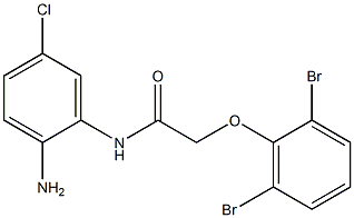 N-(2-amino-5-chlorophenyl)-2-(2,6-dibromophenoxy)acetamide Struktur