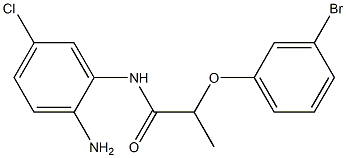 N-(2-amino-5-chlorophenyl)-2-(3-bromophenoxy)propanamide Struktur