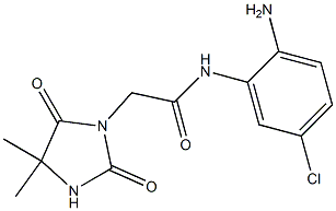 N-(2-amino-5-chlorophenyl)-2-(4,4-dimethyl-2,5-dioxoimidazolidin-1-yl)acetamide Struktur