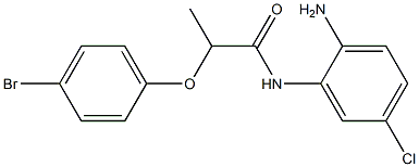 N-(2-amino-5-chlorophenyl)-2-(4-bromophenoxy)propanamide Struktur