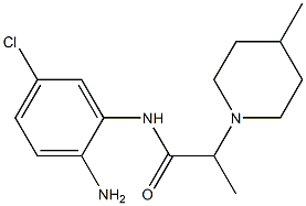 N-(2-amino-5-chlorophenyl)-2-(4-methylpiperidin-1-yl)propanamide Struktur