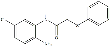 N-(2-amino-5-chlorophenyl)-2-(phenylsulfanyl)acetamide Struktur