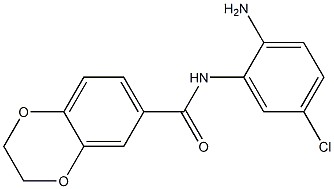 N-(2-amino-5-chlorophenyl)-2,3-dihydro-1,4-benzodioxine-6-carboxamide Struktur