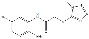 N-(2-amino-5-chlorophenyl)-2-[(1-methyl-1H-1,2,3,4-tetrazol-5-yl)sulfanyl]acetamide Struktur