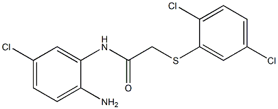 N-(2-amino-5-chlorophenyl)-2-[(2,5-dichlorophenyl)sulfanyl]acetamide Struktur