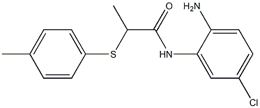 N-(2-amino-5-chlorophenyl)-2-[(4-methylphenyl)sulfanyl]propanamide Struktur