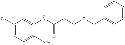 N-(2-amino-5-chlorophenyl)-3-(benzyloxy)propanamide Struktur