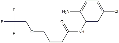 N-(2-amino-5-chlorophenyl)-4-(2,2,2-trifluoroethoxy)butanamide Struktur