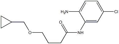 N-(2-amino-5-chlorophenyl)-4-(cyclopropylmethoxy)butanamide Struktur