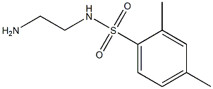 N-(2-aminoethyl)-2,4-dimethylbenzene-1-sulfonamide Struktur