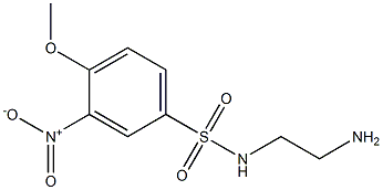 N-(2-aminoethyl)-4-methoxy-3-nitrobenzene-1-sulfonamide Struktur