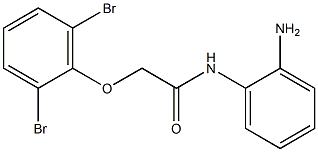 N-(2-aminophenyl)-2-(2,6-dibromophenoxy)acetamide Struktur