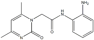 N-(2-aminophenyl)-2-(4,6-dimethyl-2-oxopyrimidin-1(2H)-yl)acetamide Struktur