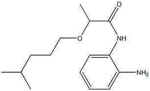 N-(2-aminophenyl)-2-[(4-methylpentyl)oxy]propanamide Struktur