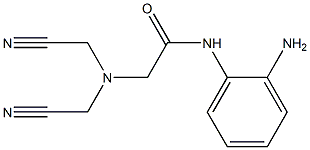 N-(2-aminophenyl)-2-[bis(cyanomethyl)amino]acetamide Struktur