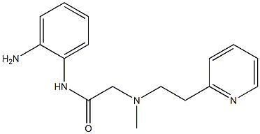 N-(2-aminophenyl)-2-{methyl[2-(pyridin-2-yl)ethyl]amino}acetamide Struktur