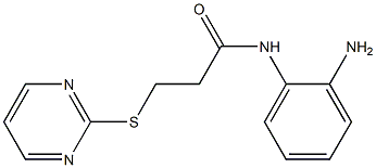 N-(2-aminophenyl)-3-(pyrimidin-2-ylsulfanyl)propanamide Struktur