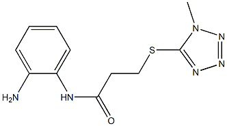 N-(2-aminophenyl)-3-[(1-methyl-1H-1,2,3,4-tetrazol-5-yl)sulfanyl]propanamide Struktur